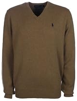 Ralph Lauren Mens Lambswool Sweater Tan
