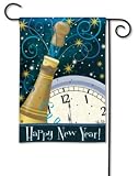 It's A New Year BreezeArt Holiday Garden Flag