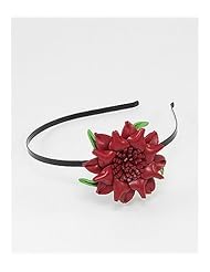 Flower Hair Band In White Base