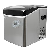 自動製氷機　ポータブルキューブアイスメーカー　ハイクォリティー NewAir AI-210SS Portable Ice Maker With High Quality Stainless Steel Finish