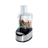 Haier HFP400SS 400 Watt 10 Cup Food Processor, Stainless Steel with Black Trim