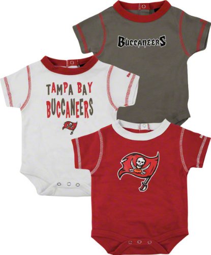 Tampa Bay Buccaneers Infant 3-Piece Creeper Set