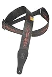 Levy's Leathers 2 Polyester Guitar Strap with Jimi Hendrix Design,