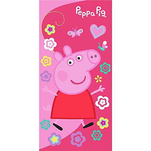 Peppa Pig Beach Towel Girls Swim Garden Flowers Size 28