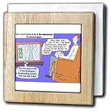 Review 3dRose LLC  / Emergency Broadcasting System Test Taker - 6 Inch Tile Napkin Holder