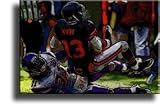 Completely Handpainted American Football Sport Painting, Custom Order FL1701, Oil on Canvas, with Option to Paint Jerry, Brett & Co. from Any Other Favorite Photograph or Picture, Unframed, Size 20