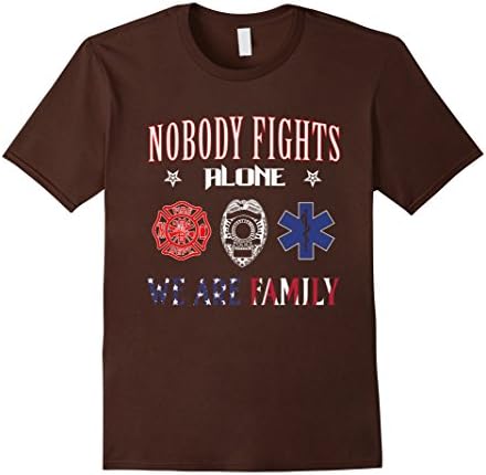Men's FIRE,COPS,EMS T-shirt 3XL Brown