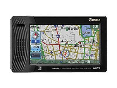 SANYO ワンセグチューナー内蔵メモリーポータブルナビゲーションMini GORILLA NV-SB260DT