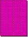 1,600 Label Outfitters® Fluorescent Pink Color Labels, 1.75 x 0.5, 20 Sheets