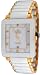 Oniss #ON603-MG7 Men's Prezioso White Ceramic Collection Watch with Gold Trim