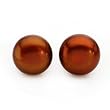 Stud Earrings With Genuine 9.5mm Freshwater Pearls Beautifully Crafted in Yellow Gold Length 9.5mm