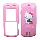 for Motorola SLVR L7 L7i L7e L71 snap on protector faceplate HELLO KITTY on PINK design (many other designs available!)
