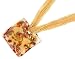 Sterling Silver Murano Glass Pendant on Beaded Strand, 20