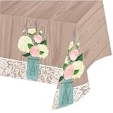 Rustic Wedding Plastic Tablecloth