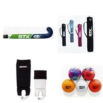 STX Palm Field Hockey Package (Stick Length=34-Inch,Bag Color=Black,Ball Color=White)