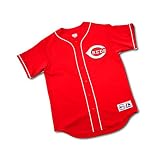 Cincinnati Reds Home White/Scarlet Youth Replica Jersey - Small (8)