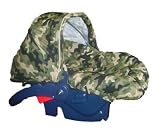 Green Camouflage Infant Carseat Cover