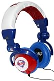 iHip MLF10278PHL MLB Philadelphia Phillies DJ Style Headphones, Blue/Red