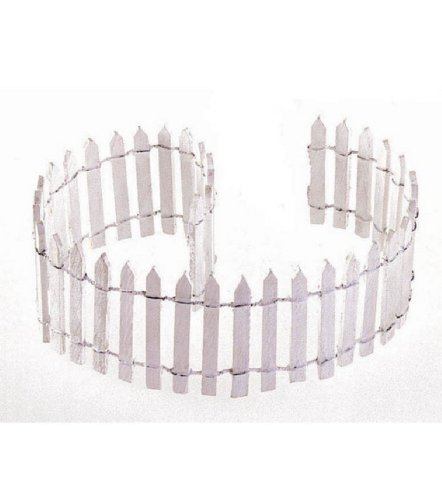 Darice(R) 18 Inch x2 Inch White Picket Fence