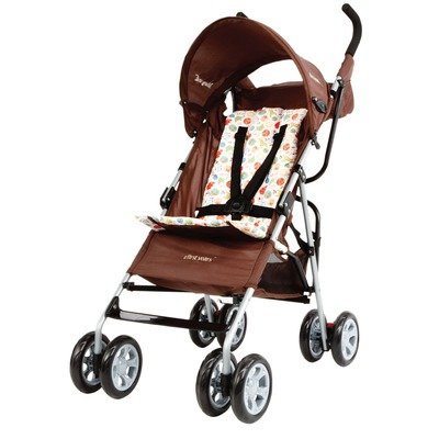 Happy Hippos Jet Stroller in Brown
