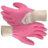 Pink Bubble Gum Dirt Digger Gloves with Cooling Neck Buddy Ladies Gardening Gift Set... by In the Garden and More