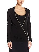 BORBONESE Camiseta Manga Larga (Negro)