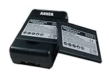 Anker 2 x 1600mAh Batteries + FREE USB Travel Charger for HTC Inspire 4G (AT&T), HTC Desire HD (A9191), HTC Surround Fits BD26100 - Black