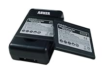 Anker 2 x 1600mAh Batteries + FREE USB Travel Charger for HTC Inspire 4G (AT&T), HTC Desire HD (A9191), HTC Surround Fits BD26100 - Black