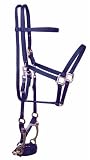 Nylon Halter Bridle Combo w/ Reins - Horse Size - Royal
