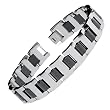 Tungsten Carbide 2 Color Gladiator High Polish Bracelet 8.5" Tungsten Carbide 2 Color Gladiator High Polish Bracelet 8.5"