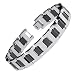 Tungsten Carbide 2 Color Gladiator High Polish Bracelet 8.5"