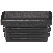 Kapsto 270 R 3020 1.5 - 2 Polyethylene Rectangular Plug, Black, 30x20 mm (Pack of 100)