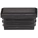Kapsto 270 R 3020 1.5 - 2 Polyethylene Rectangular Plug, Black, 30x20 mm (Pack of 100)