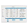 Magna Visual NMW-2436G Magna Visual Changeable Planner Kit, Porcelain-On-Steel, 36x24, WE/Silver Frame