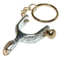 Western Spur Key Ring - Silver