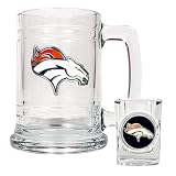 NFL Denver Broncos Boilermaker Set