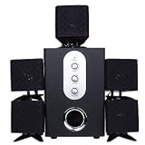 6-Pc 5.1 Channel PC Speaker Set (Black)