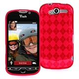 Red Argyle Cruzer TPU Soft Gel Skin Case - For Android-powered T-Mobile MyT ....