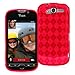 Red Argyle Cruzer TPU Soft Gel Skin Case - For Android-powered T-Mobile MyTouch 4G