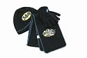 Childrens/Kids Black Batman Gloves, Hat & Scarf Set