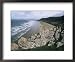 Looking from the Cliffs at Rhossili, Towards Llangennith at Far West of the Gower Peninsula, Wales Places Framed Art Poster Print by Robert Francis, 22x18