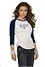 New England Patriots Women's 3/4 Sleeve Raglan Top - by Alyssa Milano