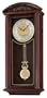 Seiko Wall Clock With Pendulum Dark Brown Case Plays One 6 Hi-Fi Melodies