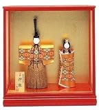 一秀 作 ひな人形 木目込 雛人形 神雛 70号 龍村裂 赤ケース入