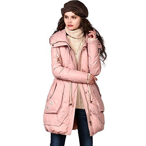 (アートカー)Artka オリジナルデザイン レディーズ刺繍飾りダウンコート YK17247D