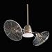  : Gyro - (Includes WC103 Wall Mount Touch Control System Incorporating Fully Independent Fan Head & Axis Rotation Speed - Brushed Nickel/Chrome Finish