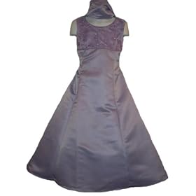 CLEARANCE New Satin Empire Evening Gown for Girls ~ 5 Colors While Supplies Last