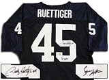 Rudy Ruettiger And Sean Astin Dual Autographed/Hand Signed Notre Dame Jersey