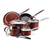 Farberware Affiniti 12-Piece Cookware Set, Red