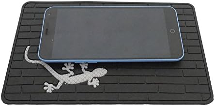 Auto Cell Phone Mat Black Animal Prints Phone Slide Pad the Car Interior (gecko)